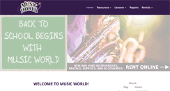 Desktop Screenshot of musicworldstores.com